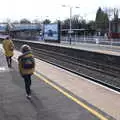 On the platform at Radlett, HMS Belfast and the South Bank, Southwark, London - 17th February 2020