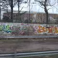 Another colourful stretch of graffiti, HMS Belfast and the South Bank, Southwark, London - 17th February 2020