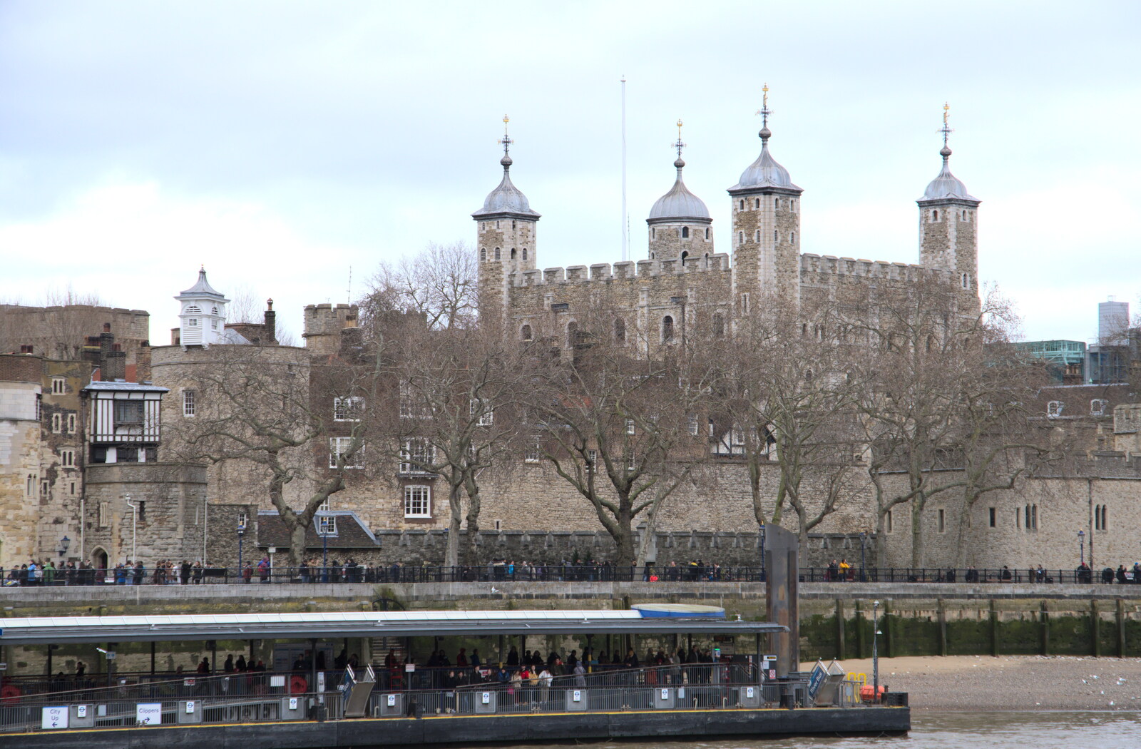 The Tower of London from HMS Belfast and the South Bank, Southwark, London - 17th February 2020