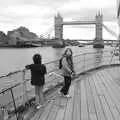 Harry and Fred on the deck of HMS Belfast, HMS Belfast and the South Bank, Southwark, London - 17th February 2020