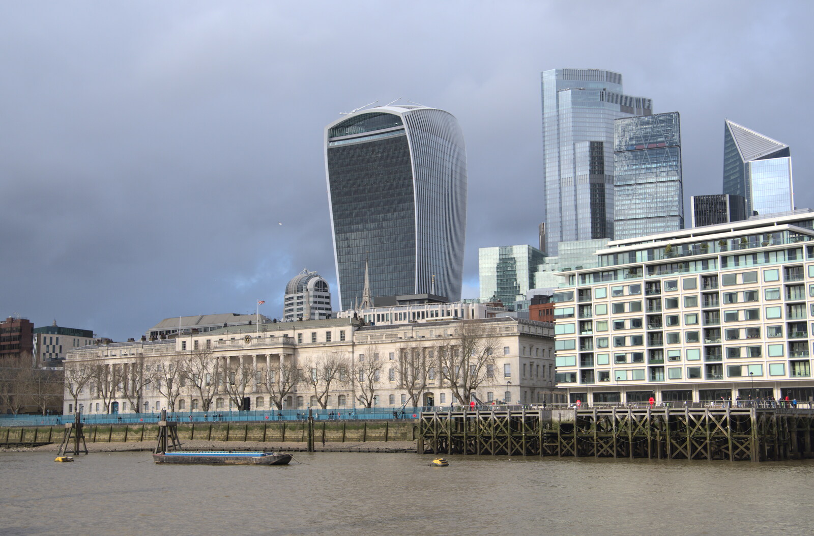 The Walkie Talkie again from HMS Belfast and the South Bank, Southwark, London - 17th February 2020