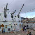 The Belfast's foreward 6' guns, HMS Belfast and the South Bank, Southwark, London - 17th February 2020