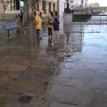 More wet flagstones, HMS Belfast and the South Bank, Southwark, London - 17th February 2020