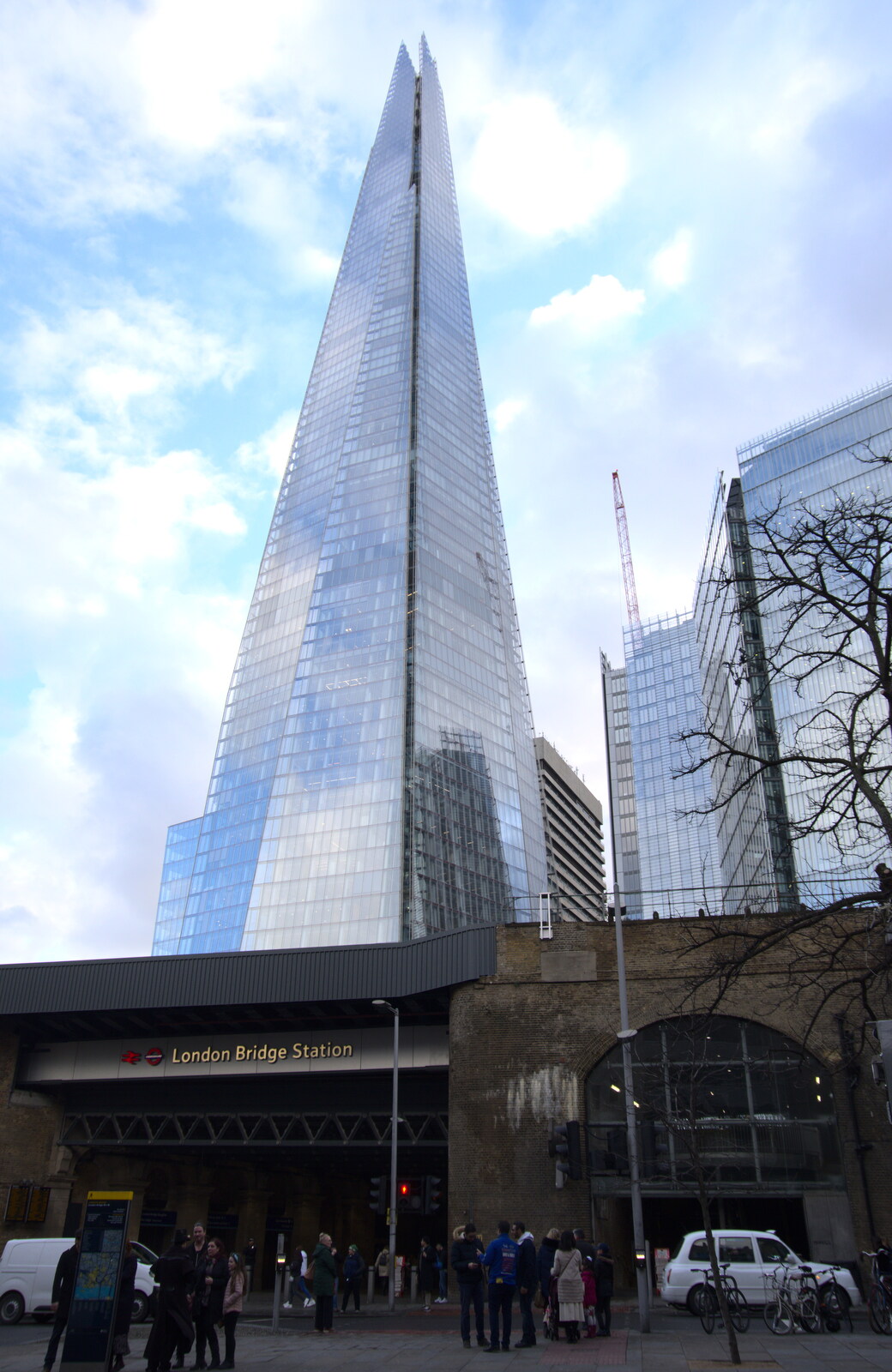 The Shard from HMS Belfast and the South Bank, Southwark, London - 17th February 2020