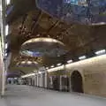 A rush-hour exit corridor at London Bridge Station, HMS Belfast and the South Bank, Southwark, London - 17th February 2020