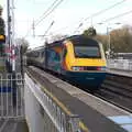 Class 43 43059 roars through Radlett, HMS Belfast and the South Bank, Southwark, London - 17th February 2020