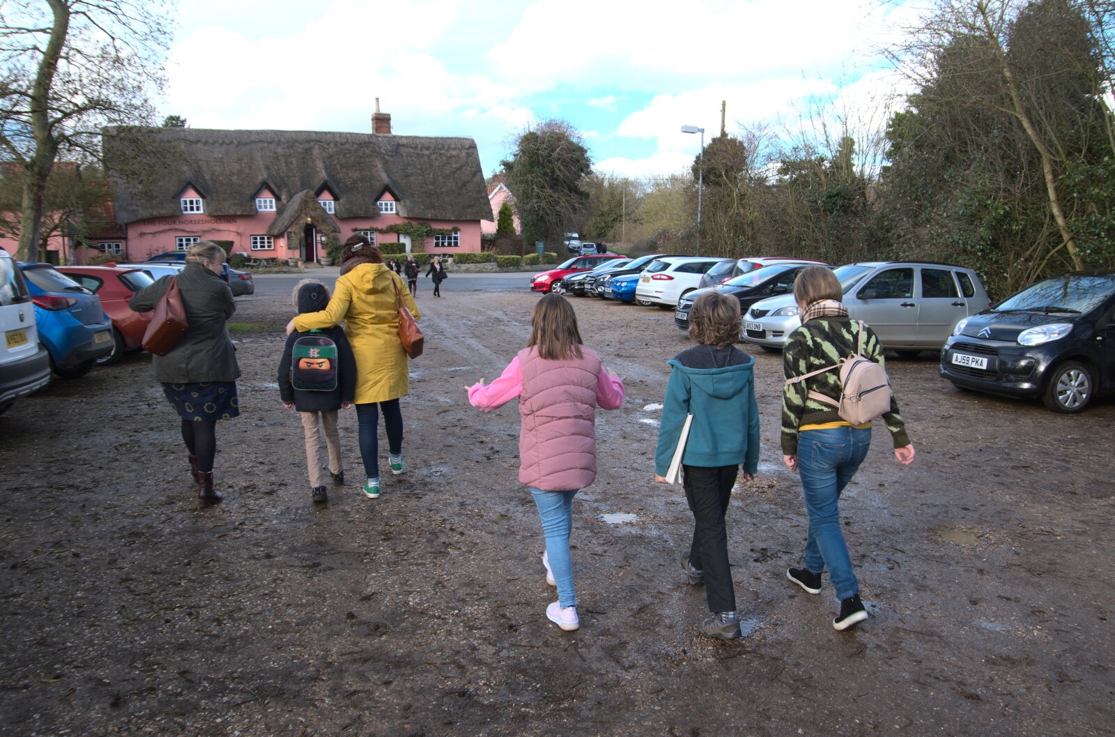 The gang head across the car park from Sunday Lunch and a SwiftKey Trip to Nando's, Thornham and Bayswater - 22nd February 2020
