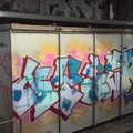 Colourful tags on some electrical equipment, Another Trip to Nandos, Bayswater, London - 26th February 2020