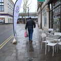 Walking on the wet pavement, Fred's Flute Exam, Ipswich, Suffolk - 5th March 2020