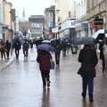 More umbrellas on Westgate Street, Fred's Flute Exam, Ipswich, Suffolk - 5th March 2020