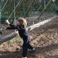 Fred gets the massive snake-rope thing going, A Trip to High Lodge, Brandon, Suffolk - 7th March 2020