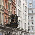 A big clock on Southampton Street, A SwiftKey Memorial Service, Covent Garden, London  - 13th March 2020