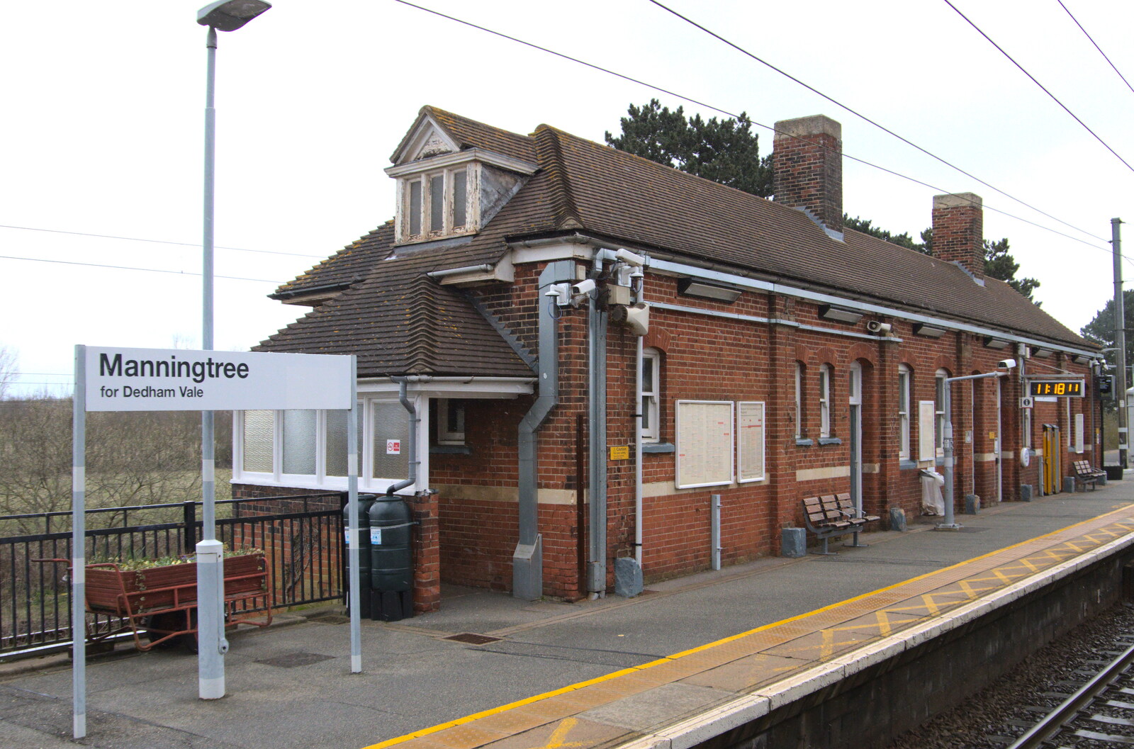 The station at Manningtree from A SwiftKey Memorial Service, Covent Garden, London  - 13th March 2020