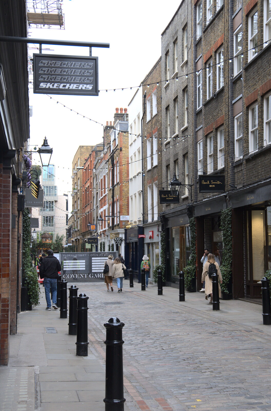 A side street near Covent Garden tube station from A SwiftKey Memorial Service, Covent Garden, London  - 13th March 2020