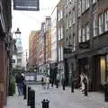 A side street near Covent Garden tube station, A SwiftKey Memorial Service, Covent Garden, London  - 13th March 2020