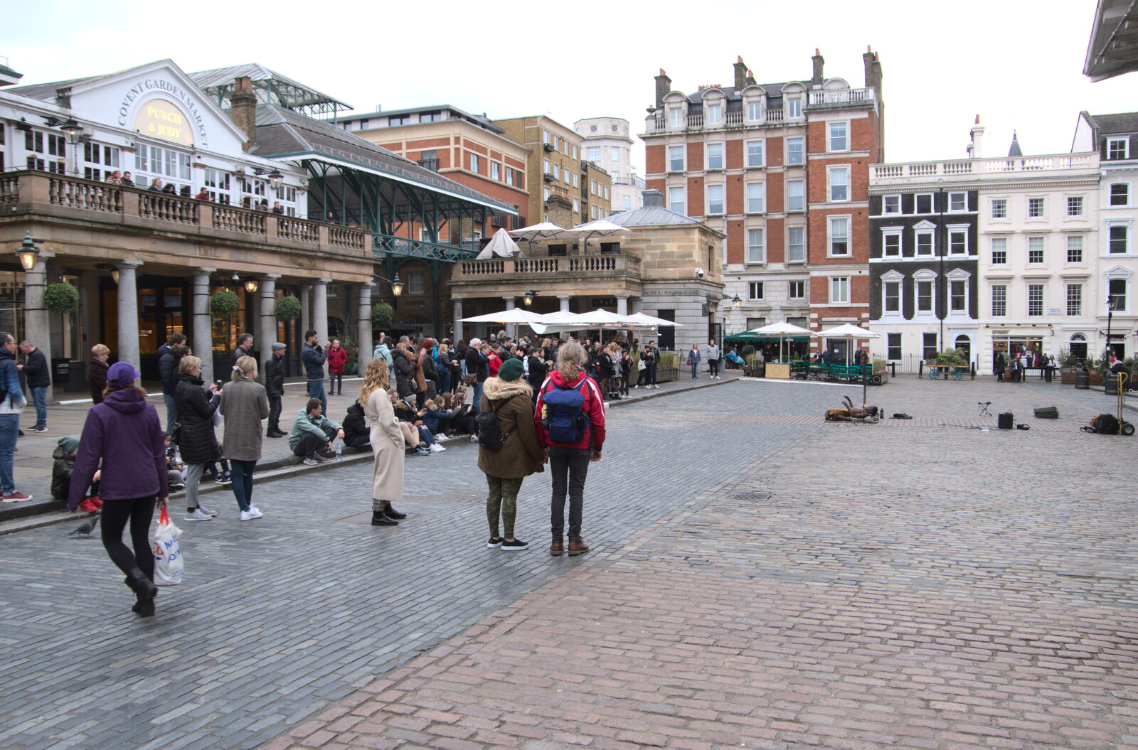 Covent Garden 'piazza' from A SwiftKey Memorial Service, Covent Garden, London  - 13th March 2020