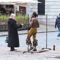 The limbo dancer has a chat, A SwiftKey Memorial Service, Covent Garden, London  - 13th March 2020