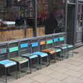 The Grosvenor Fish Bar's vintage chairs, A Trip to Cooke's Music, St. Benedict's Street, Norwich - 14th March 2020