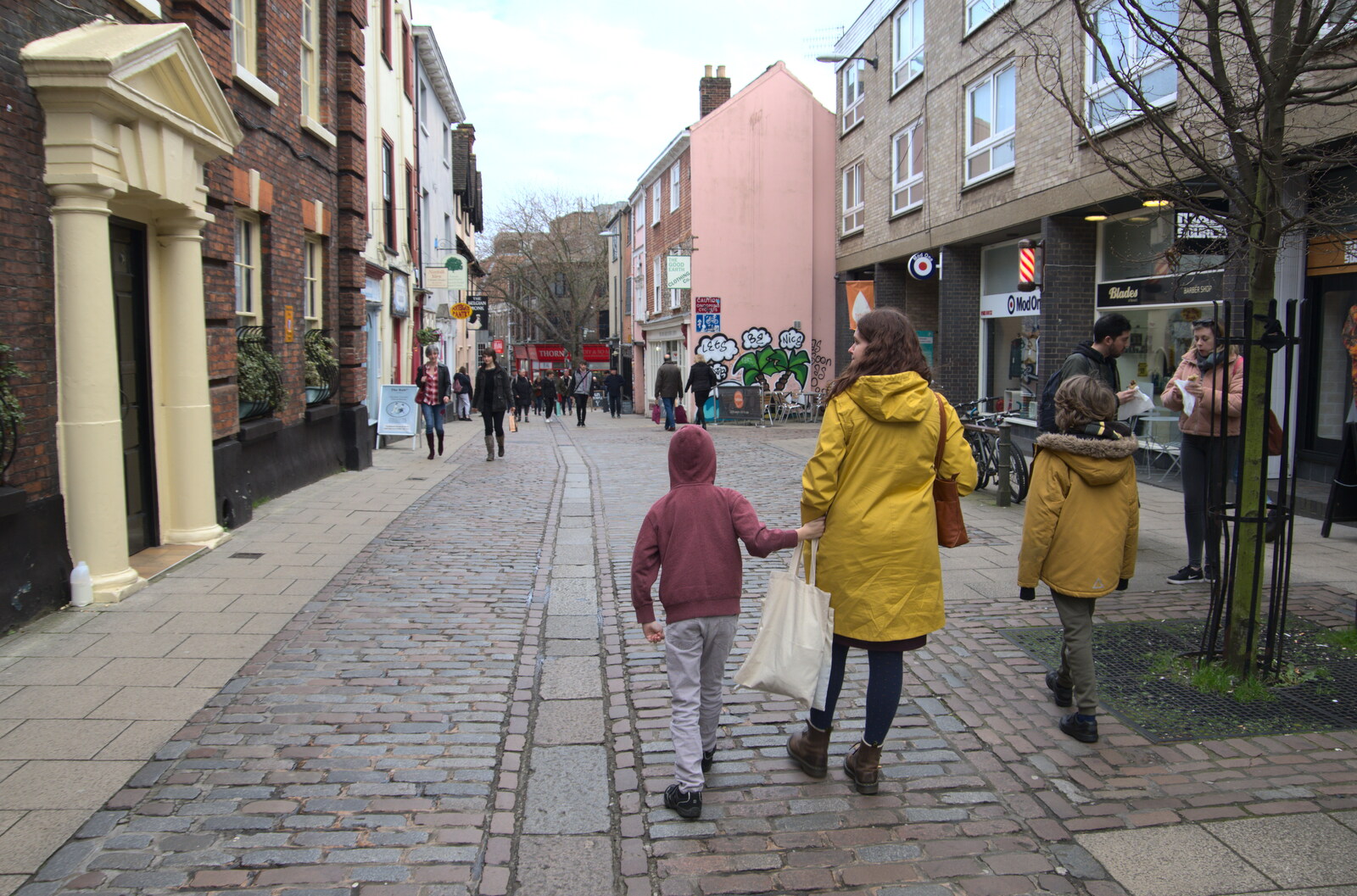 Wandering off down Pottergate from A Trip to Cooke's Music, St. Benedict's Street, Norwich - 14th March 2020