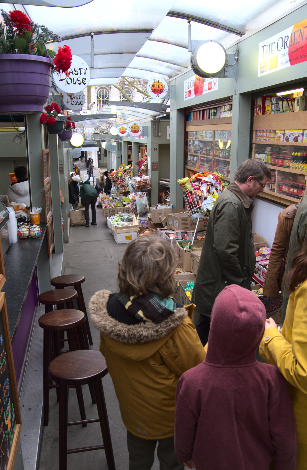 We're in Norwich Market from A Trip to Cooke's Music, St. Benedict's Street, Norwich - 14th March 2020