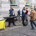 One of the local 'daytime drinkers' has a dance, A Trip to Cooke's Music, St. Benedict's Street, Norwich - 14th March 2020