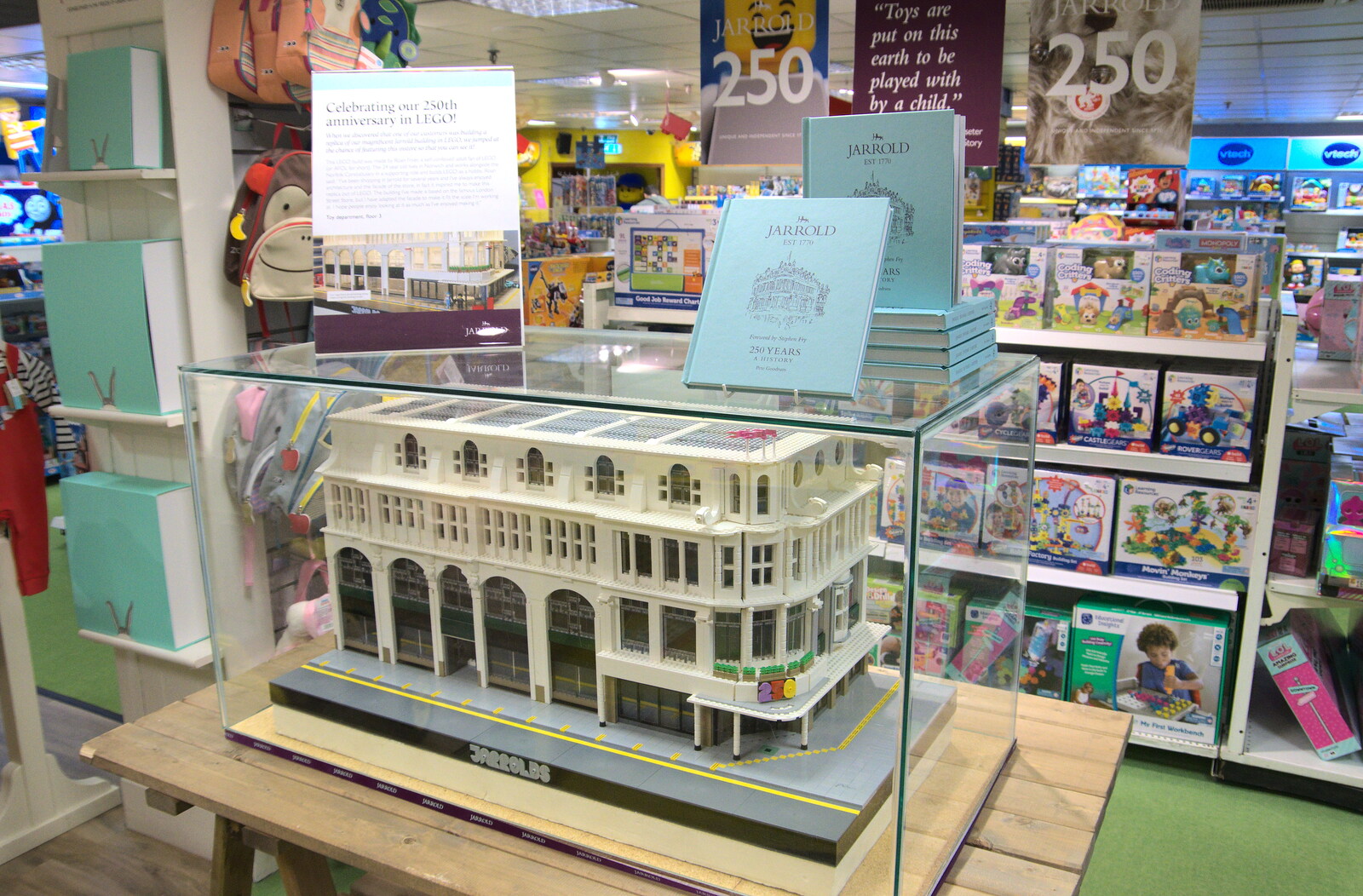There's a Lego model of Jarrold's department store from A Trip to Cooke's Music, St. Benedict's Street, Norwich - 14th March 2020