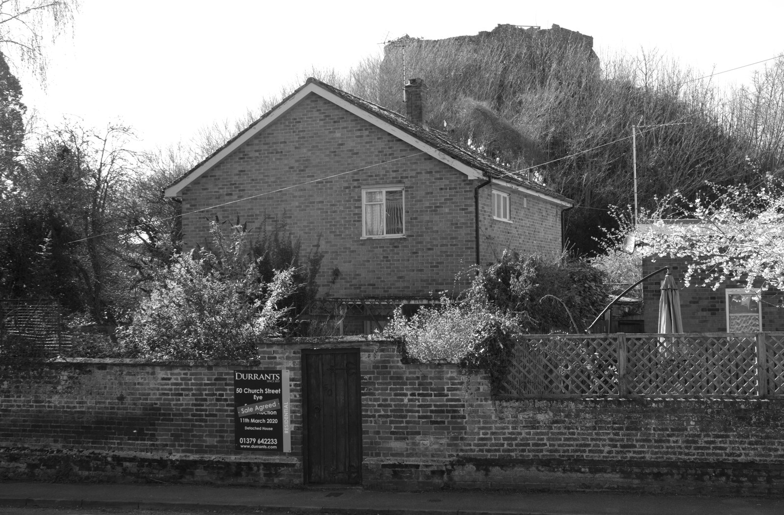 An auctioned house near the castle from Life Before Lockdown: A March Miscellany - 22nd March 2020