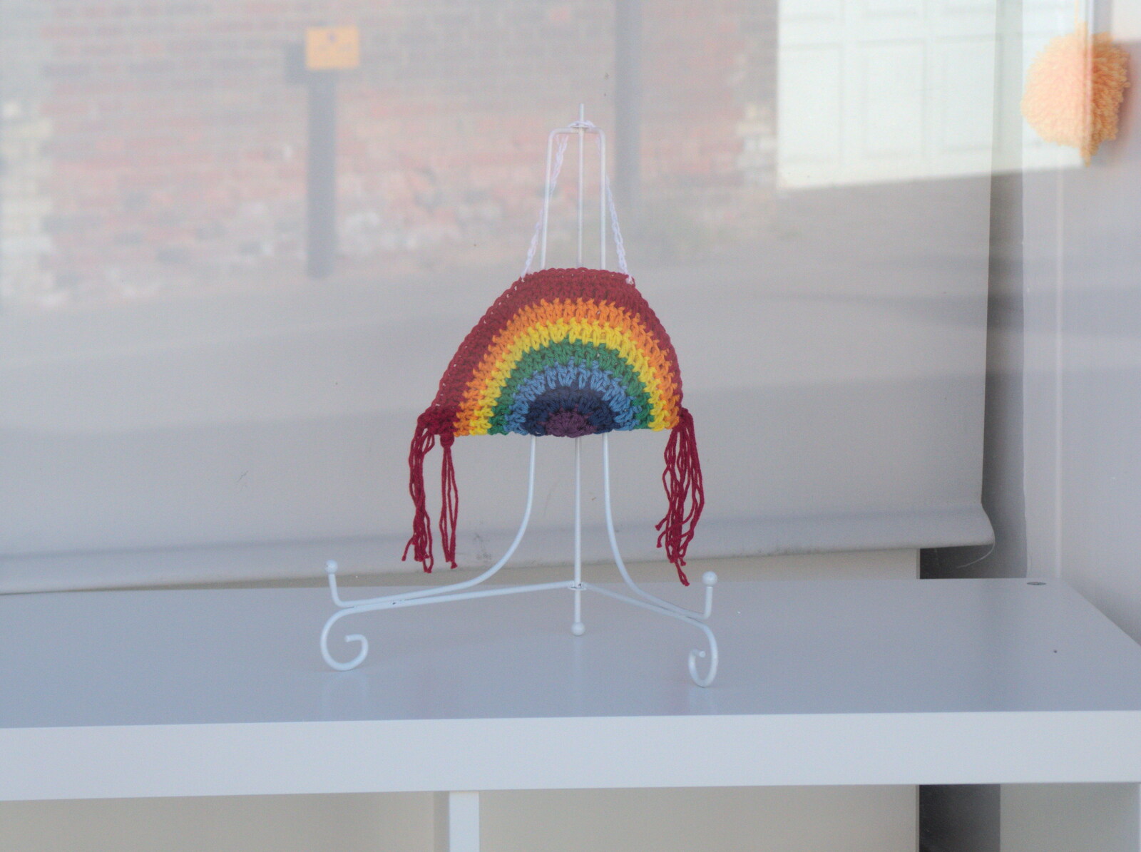 A knitted rainbow from An April Lockdown Miscellany, Eye, Suffolk - 10th April 2020