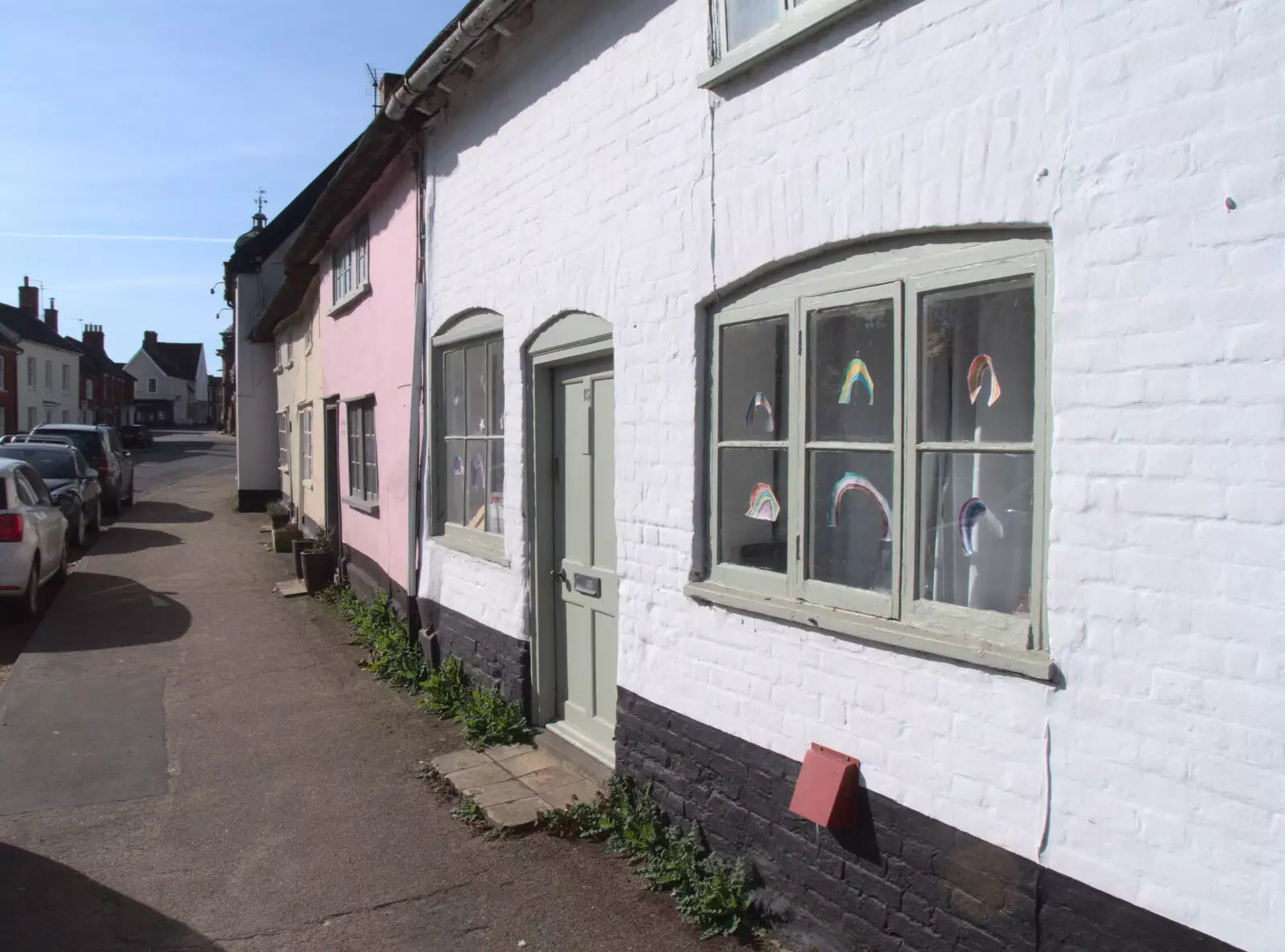 More rainbows, on Lambseth Street, from An April Lockdown Miscellany, Eye, Suffolk - 10th April 2020