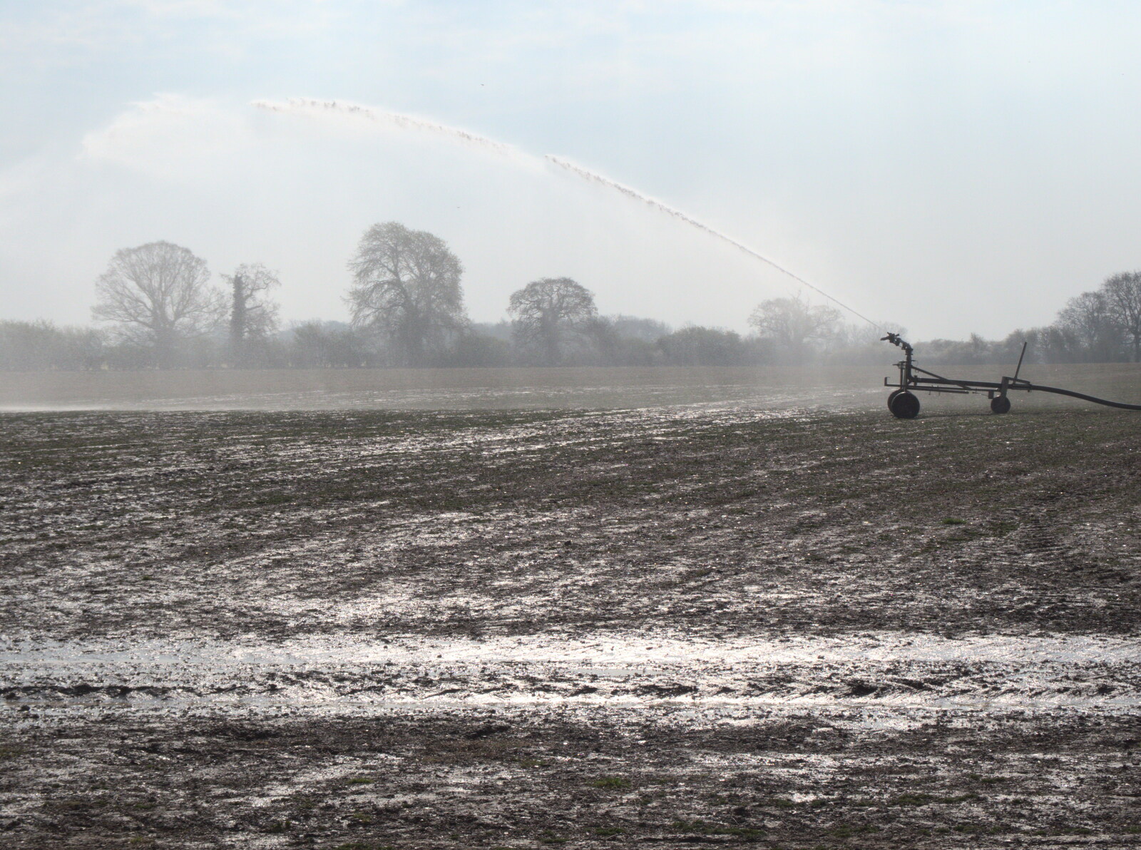 Lockdown doesn't stop farm irrigation happening from An April Lockdown Miscellany, Eye, Suffolk - 10th April 2020