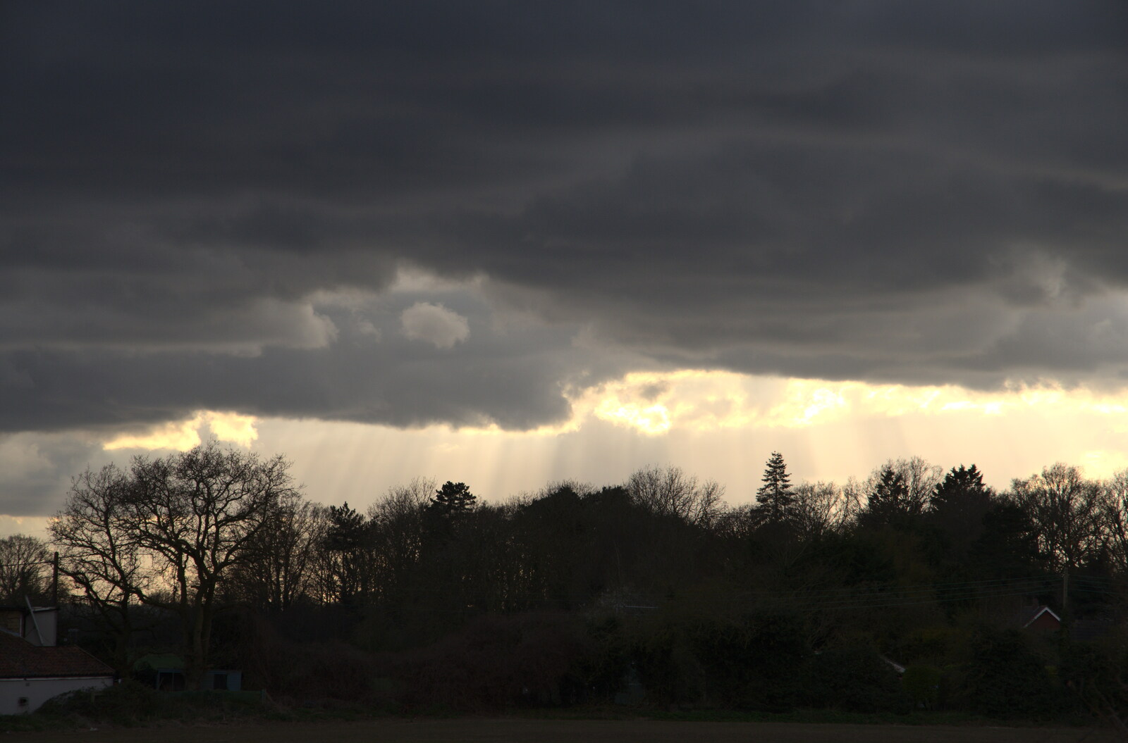 A wall of rain from An April Lockdown Miscellany, Eye, Suffolk - 10th April 2020