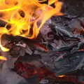 Burning cardboard, An April Lockdown Miscellany, Eye, Suffolk - 10th April 2020