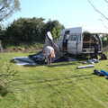 The van is parked at the bottom of the garden, A Weekend Camping Trip in the Garden, Brome, Suffolk - 11th April 2020