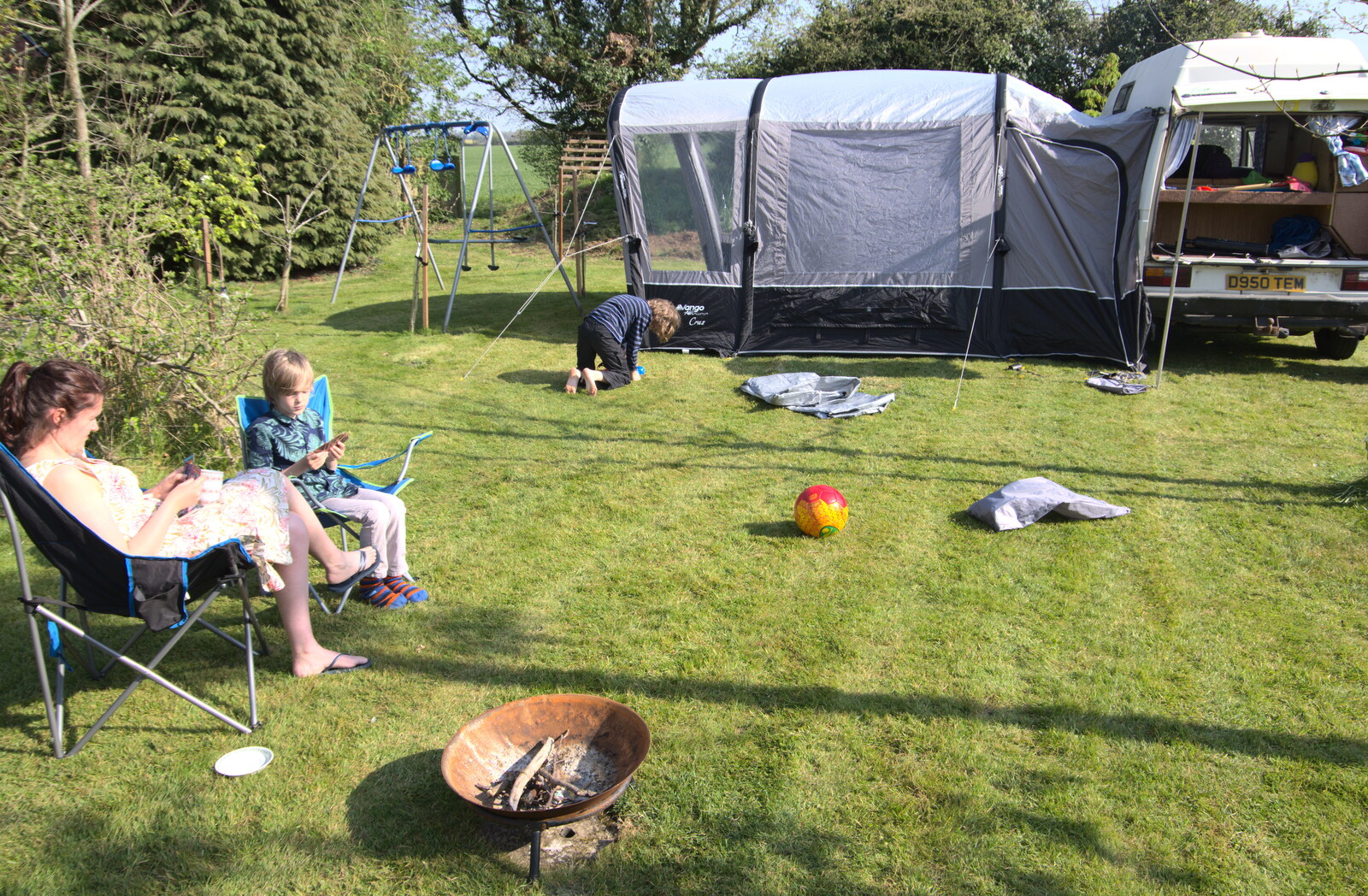 It's just like actual camping from A Weekend Camping Trip in the Garden, Brome, Suffolk - 11th April 2020