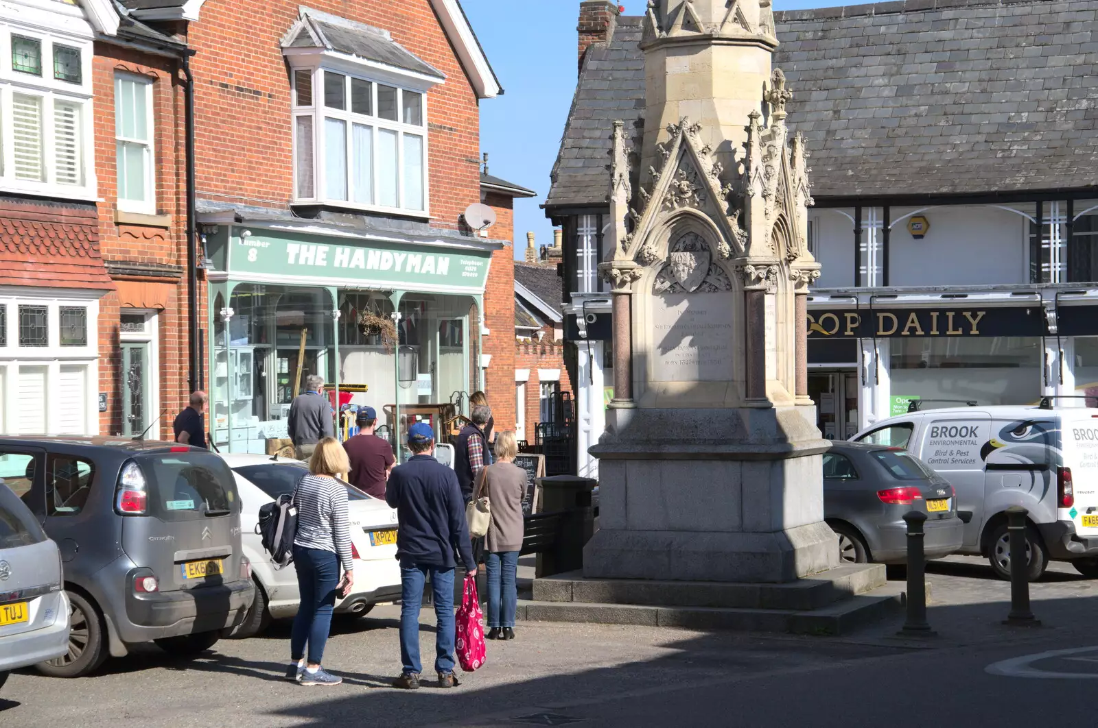 The queue for the Co-op in Eye, from A Weekend Camping Trip in the Garden, Brome, Suffolk - 11th April 2020