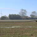 The side field gets some irrigation, A Weekend Camping Trip in the Garden, Brome, Suffolk - 11th April 2020