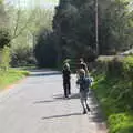 We wander down to the church, A Weekend Camping Trip in the Garden, Brome, Suffolk - 11th April 2020