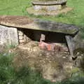 An exploded grave in Brome churchyard, A Weekend Camping Trip in the Garden, Brome, Suffolk - 11th April 2020