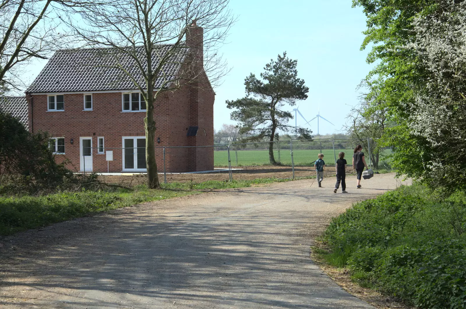 The new build near the chicken farm, from A Weekend Camping Trip in the Garden, Brome, Suffolk - 11th April 2020