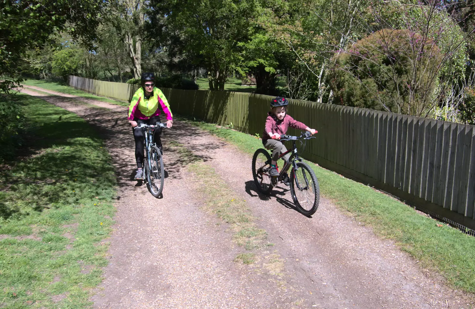 Isobel and Harry, from The Lockdown Desertion of Diss, and a Bike Ride up the Avenue, Brome - 19th April 2020