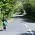 Fred on the road to Brome, The Lockdown Desertion of Diss, and a Bike Ride up the Avenue, Brome - 19th April 2020