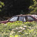 There's a derelict car in the woods, Lost Cat and a Walk on Nick's Lane, Brome, Suffolk - 26th April 2020
