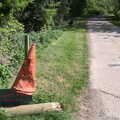 A dead traffic cone at Church Farm, Lost Cat and a Walk on Nick's Lane, Brome, Suffolk - 26th April 2020