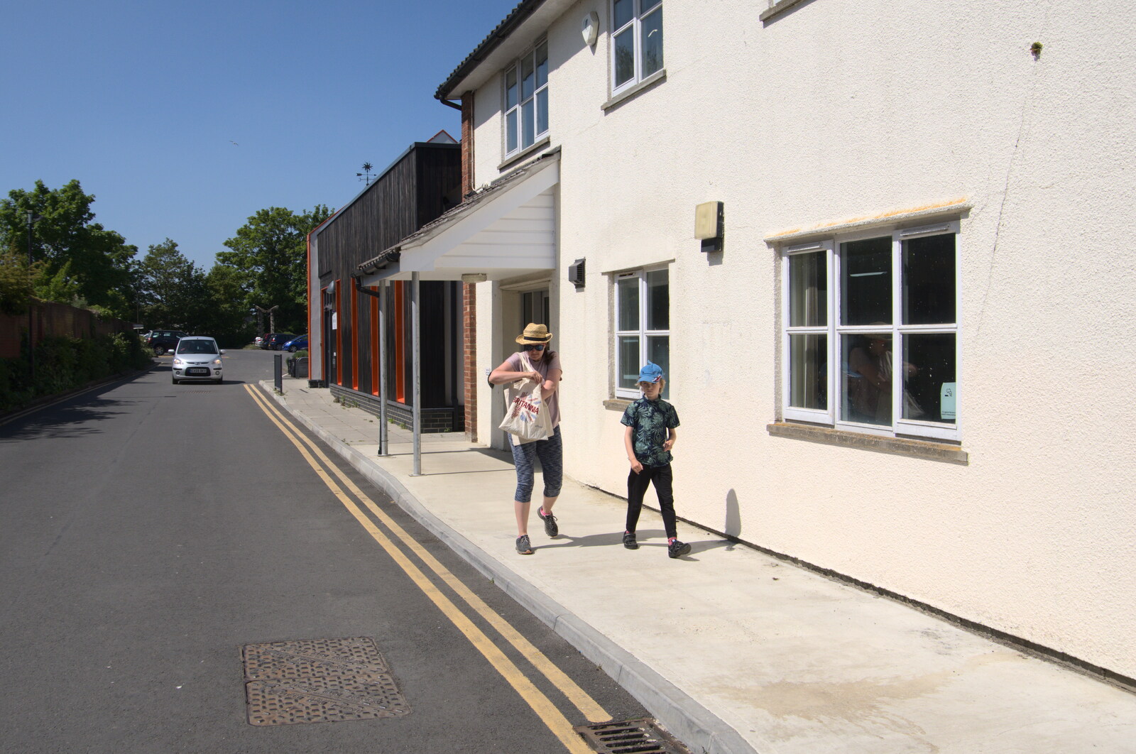 We walk past the old council offices in Eye from A Walk up Rapsy Tapsy Lane, Eye, Suffolk - 9th May 2020