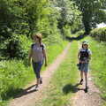 Isobel and Fred, A Walk up Rapsy Tapsy Lane, Eye, Suffolk - 9th May 2020