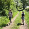 Isobel and Fred, A Walk up Rapsy Tapsy Lane, Eye, Suffolk - 9th May 2020