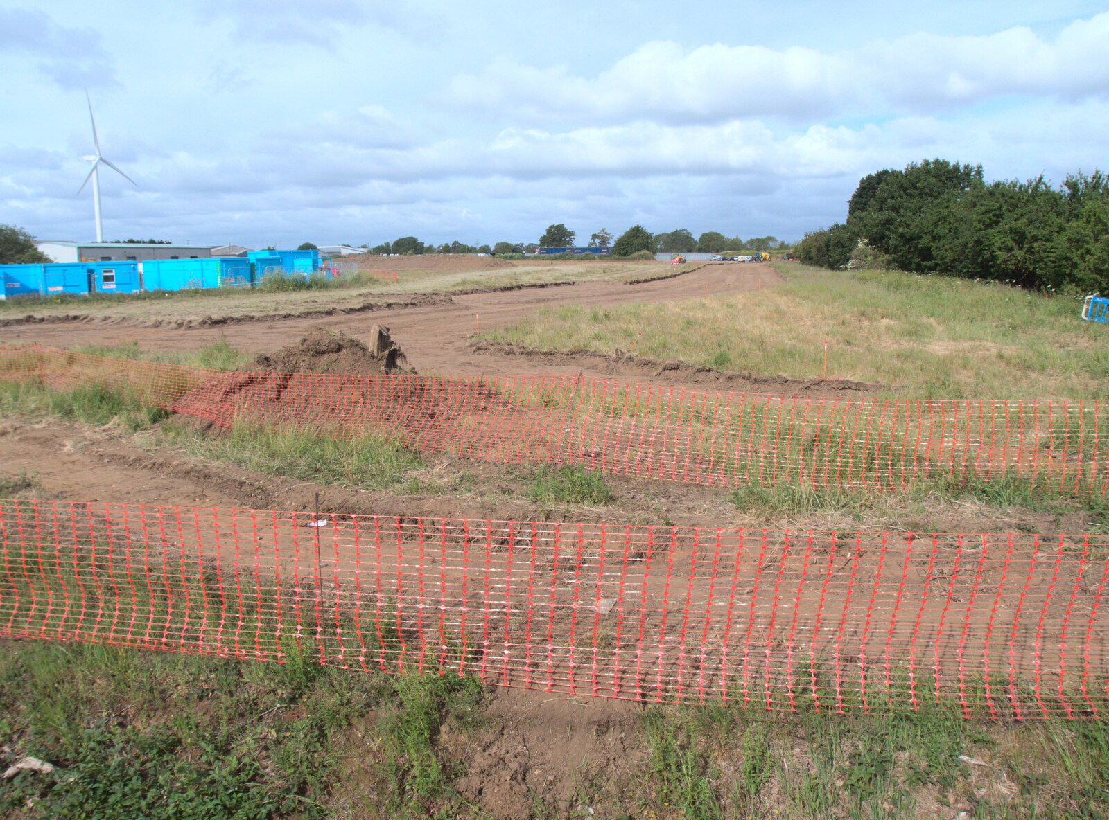 A wide view of the new road from The Old Brickworks and a New Road, Hoxne and Eye, Suffolk - 26th May 2020