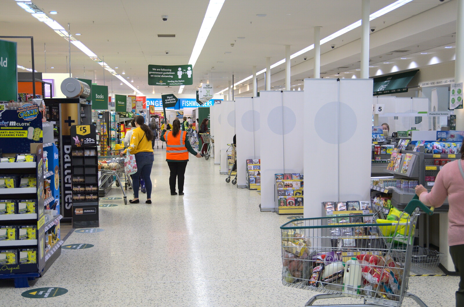The checkouts are all barricaded up from More Lockdown Fun, Diss and Eye, Norfolk and Suffolk - 30th May 2020