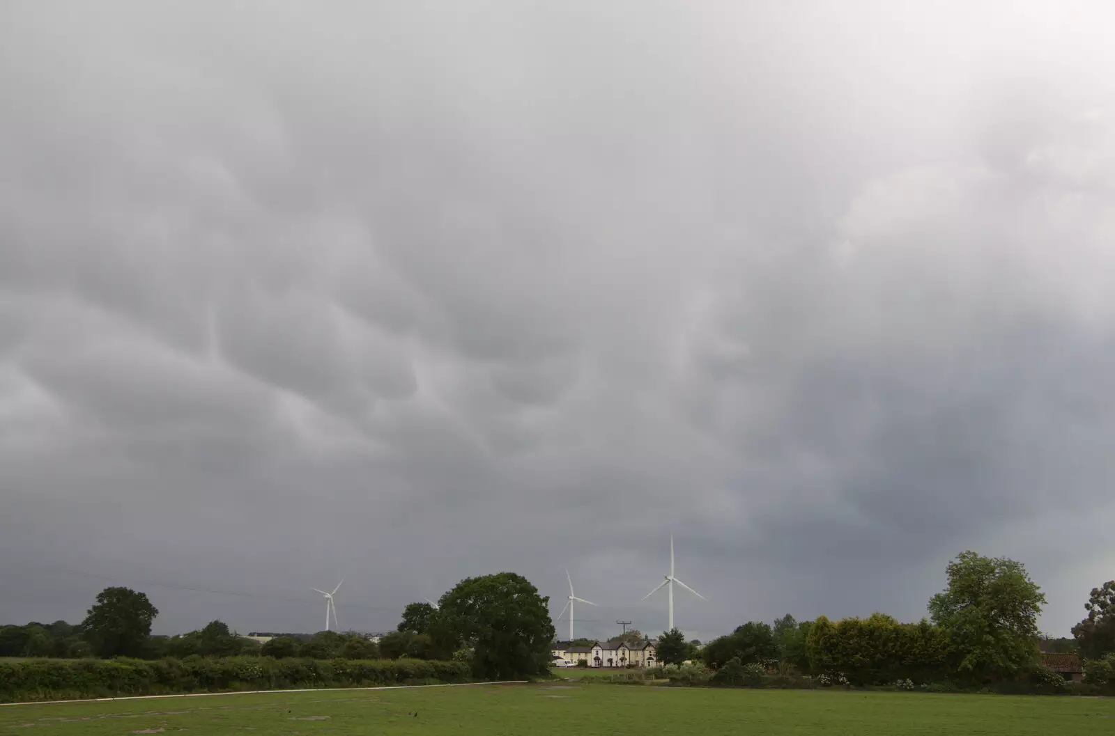 Strange-looking clouds outside the office window, from A Return to Southwold, Suffolk - 14th June 2020