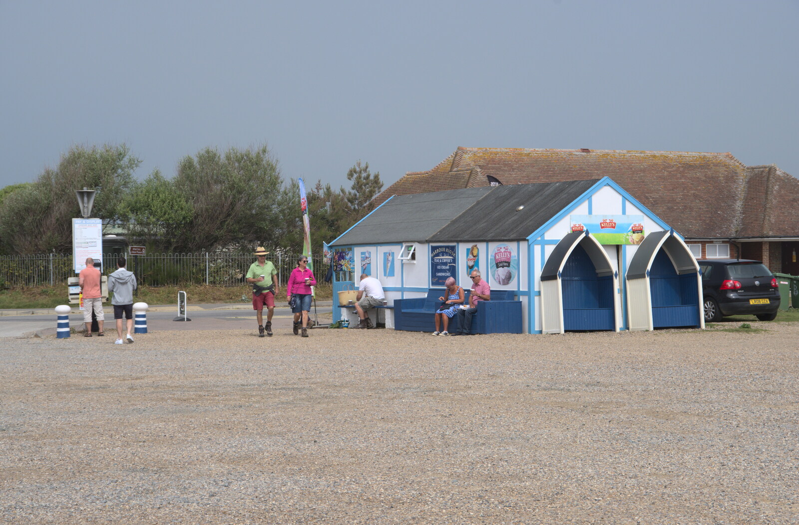 The ice-cream hut by the Harbour car park from A Return to Southwold, Suffolk - 14th June 2020